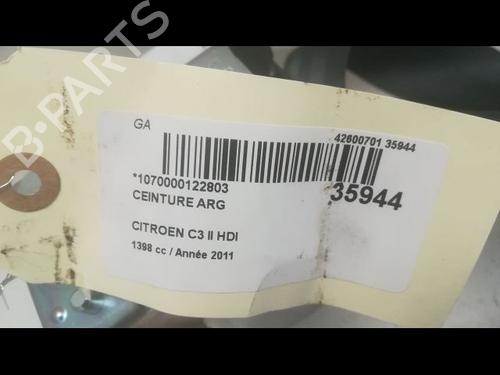 Cinto de segurança traseiro esquerdo Cinto de segurança traseiro esquerdo 9598546 9598546