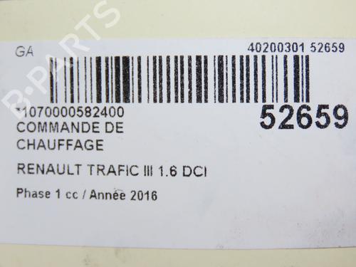 Climate control RENAULT TRAFIC III Van (FG_) 1.6 dCi 140 (FGMA, FGMC) | BP28967887I5 