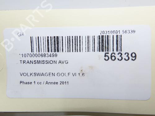 Left front driveshaft VW GOLF VI (5K1) 1.6 TDI | BP32457488M38