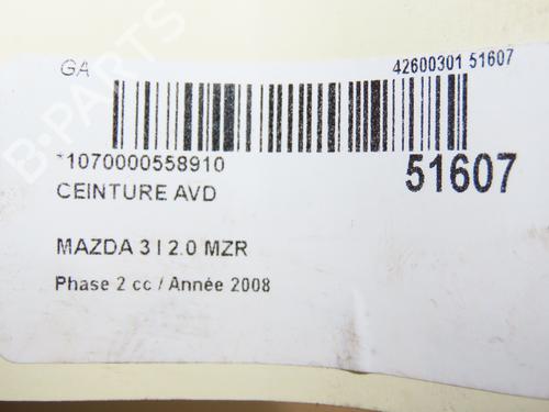 Front right seatbelt MAZDA 3 (BK) 2.0 (BKEP) | BP23064643I25 - Image 7