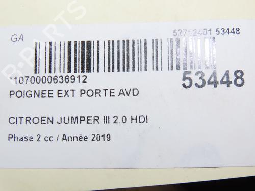 Front right exterior door handle CITROËN JUMPER II Van 2.0 BlueHDi 130 | BP28831219C129 