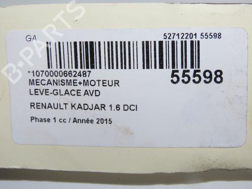 Front right window mechanism RENAULT KADJAR (HA_, HL_) 1.6 dCi 130 (HLA4) | BP33032181C23  - Image 6