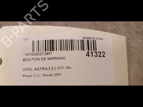 warning-switch-opel-astra-g-hatchback-t98-20-dti-16v-f08-f48-9138059-1998-1999-2000-2001-2002-2003-2004-2005-2006-2007-2008-2009-9613104 main image