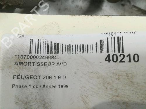 Used Right front shock absorber PEUGEOT 206 Hatchback (2A/C) 1.9 D (69 hp) 23173082