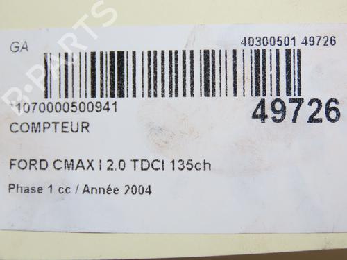 Kombiinstrument FORD FOCUS C-MAX (DM2) 2.0 TDCi (133 hp) 28830437