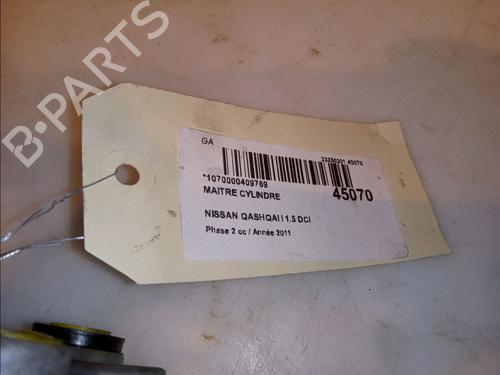 Brake master cylinder NISSAN QASHQAI / QASHQAI +2 I (J10, NJ10, JJ10E) 1.5 dCi | BP12585617M77 