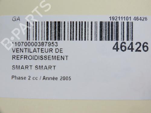 Radiator fan SMART FORTWO Cabrio (450) 0.7 (450.452) | BP12954291M35 