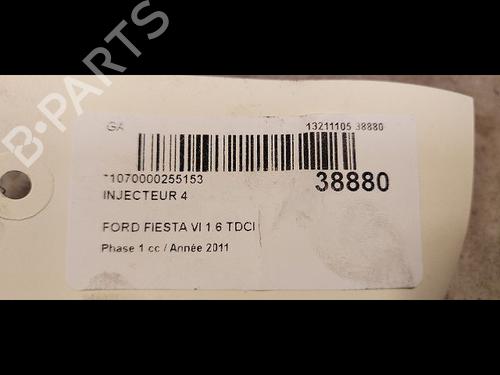 Used Injector FORD FIESTA VI (CB1, CCN) 1.6 TDCi (95 hp) 9613508
