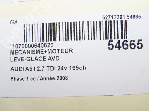 Used Front right window mechanism Front right window mechanism AUDI A5 (8T3) 2.7 TDI (190 hp) 31634196 31634196