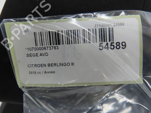 Right front seat CITROËN BERLINGO Box Body/MPV (K9) 1.6 BlueHDi 100 | BP31121110C16 - Image 5