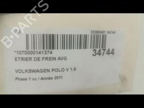 Left front brake caliper VW POLO V (6R1, 6C1) 1.6 TDI | BP14878077M105 
