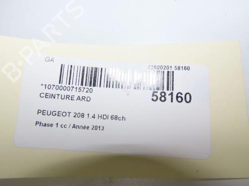 Used Rear right belt tensioner Rear right belt tensioner PEUGEOT 208 I (CA_, CC_) 1.4 HDi (68 hp) 33744805 33744805
