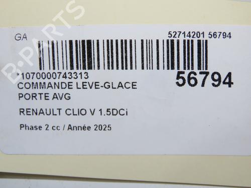 Left front window switch RENAULT CLIO V (B7_) 1.5 Blue dCi 100 (B7AD) | BP33998859I27 - Image 5
