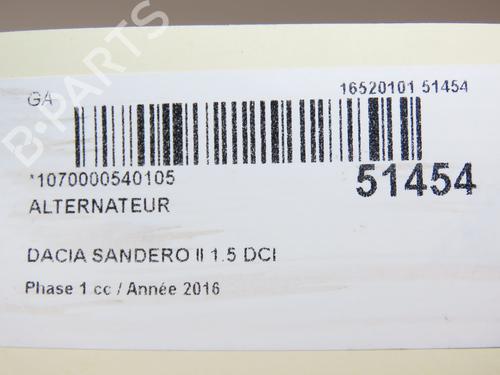 Alternator DACIA SANDERO II 1.5 dCi | BP22920069M7 
