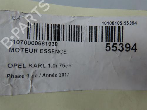 Used Engine OPEL KARL (C16) 1.0 (75 hp) 30714679