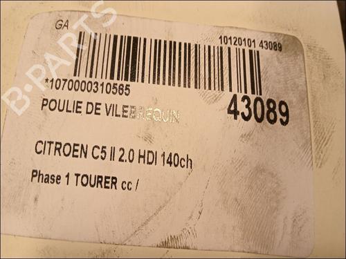 Used Pulley CITROËN C5 III Break (RW_) 2.0 HDi (136 hp) 15273919