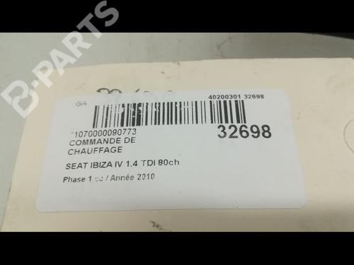 Climate control SEAT IBIZA IV SC (6J1, 6P5) 1.4 TDI | BP9596810I5 