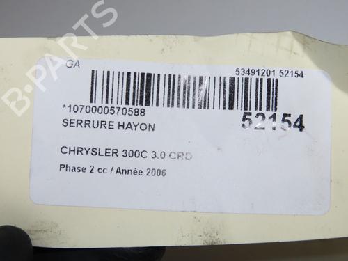 Used Tailgate lock Tailgate lock CHRYSLER 300C Touring (LX, LE) 3.0 CRD (218 hp) 40484874 40484874