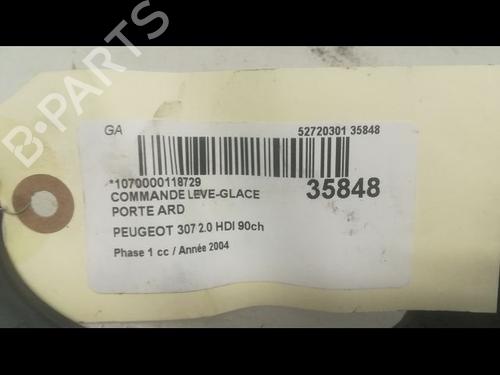 Used Right rear window switch PEUGEOT 307 (3A/C) 2.0 HDi 90 (90 hp) 9598251