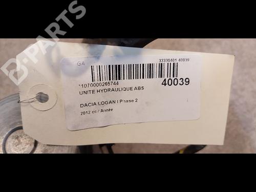 ABS pump DACIA LOGAN MCV (KS_) 1.6 16V Hi-Flex | BP9612192M43 