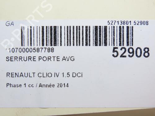 Front left lock RENAULT CLIO IV Grandtour (KH_) 1.5 dCi 90 (KHN3, KHN4) | BP28968837C98 