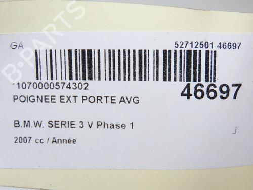 front-left-exterior-door-handle-bmw-3-e90-335-d-51217207561-2004-2005-2006-2007-2008-2009-2010-2011-2012-22535518 main image