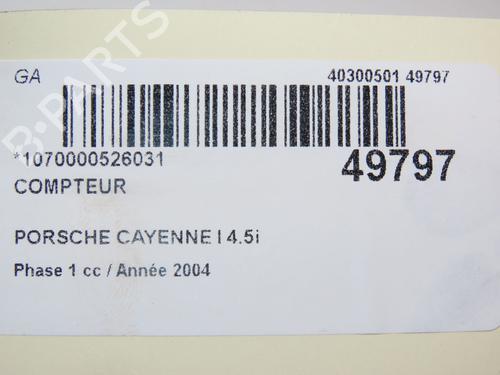 Instrument cluster PORSCHE CAYENNE (9PA) S 4.5 | BP26381234C47 