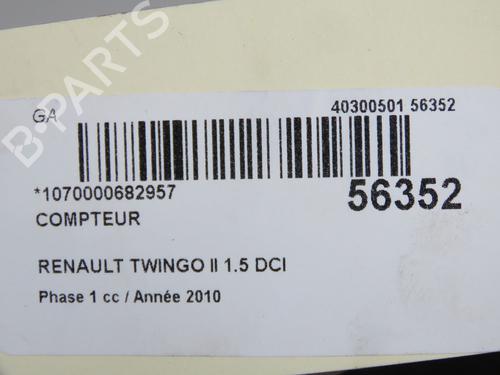 Instrument cluster RENAULT TWINGO II (CN0_) 1.5 dCi (CN0E) | BP33059383C47 - Image 5