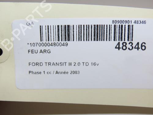 Used Left taillight Left taillight FORD TRANSIT Van (FA_ _) 2.0 DI (FAE_, FAF_, FAG_) (100 hp) 24344472 24344472
