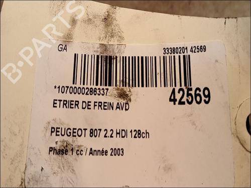 Right front brake caliper PEUGEOT 807 (EB_) 2.2 HDi | BP14877569M104