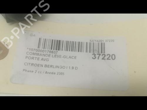 Used Left front window switch Left front window switch CITROËN BERLINGO / BERLINGO FIRST MPV (MF_, GJK_, GFK_) 1.9 D (MFWJZ) (70 hp) 23176536 23176536