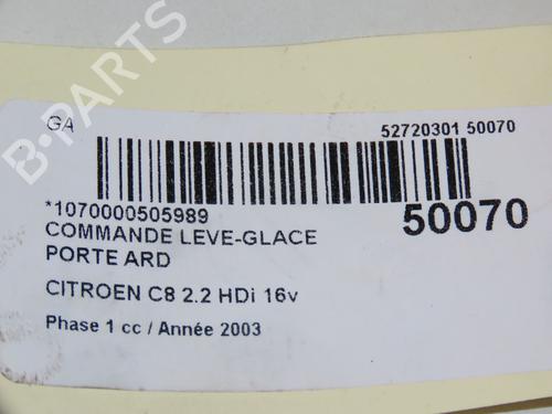 Right rear window switch CITROËN C8 (EA_, EB_) 2.2 HDi | BP18204694I28