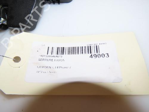 Used Tailgate lock CITROËN C3 II (SC_) 1.6 HDi (92 hp) 16667381
