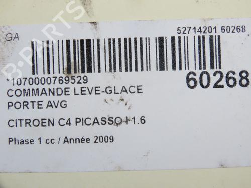 Left front window switch CITROËN C4 Picasso I MPV (UD_) 1.6 HDi | BP36939884I27  - Image 5