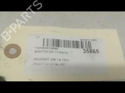 Used Warning switch PEUGEOT 206 Hatchback (2A/C) 1.4 i (75 hp) 9599659