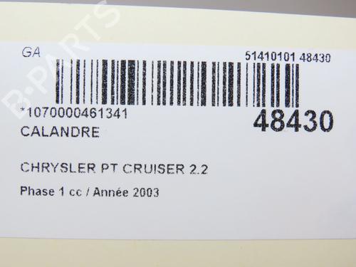Grill CHRYSLER PT CRUISER (PT_) 2.2 CRD (121 hp) 22593081