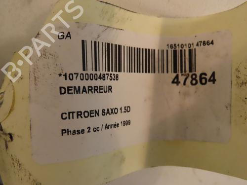 Used Starter CITROËN SAXO (S0, S1) 1.5 D (57 hp) 16586275
