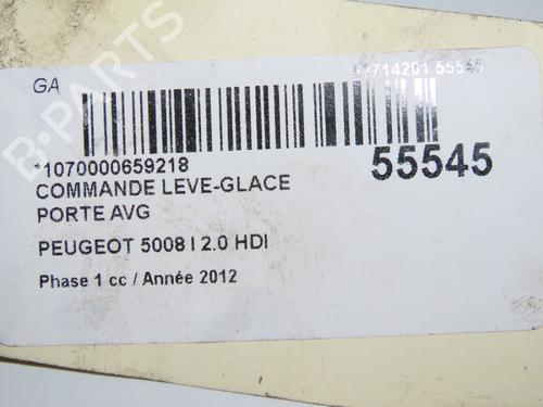 Left front window switch PEUGEOT 5008 (0U_, 0E_) 2.0 HDi | BP31912164I27 - Image 5