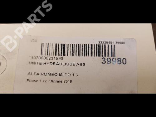 ABS pump ALFA ROMEO MITO (955_) 1.3 MultiJet (955AXP1A, 955AYC1A) | BP9607820M43 