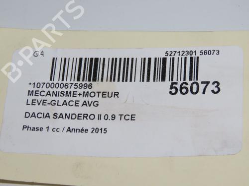 Used Front left window mechanism Front left window mechanism DACIA SANDERO II TCe 90 (B8M1, B8MA, B8AC) (90 hp) 31274398 31274398