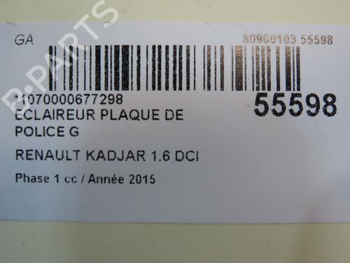 Licence plate light RENAULT KADJAR (HA_, HL_) 1.6 dCi 130 (HLA4) | BP31121196I40 - Image 5