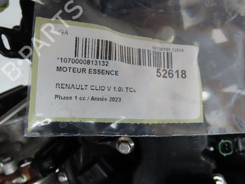Motor Motor RENAULT CLIO V (B7_) 1.0 TCe 90 (B7MT) (91 hp) 39732768 39732768