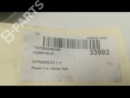 Instrument cluster CITROËN C2 (JM_) 1.1 | BP9596294C47 