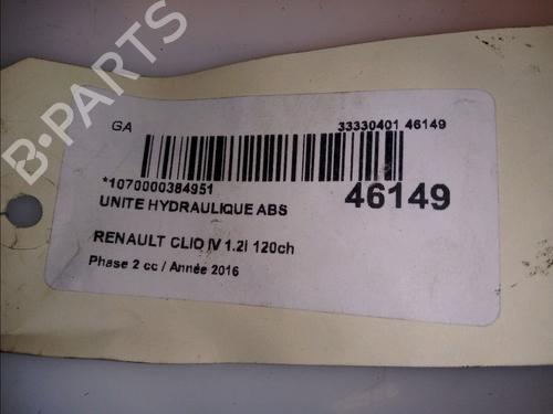 ABS pump RENAULT CLIO IV (BH_) 1.2 TCe 120 (BHAU) | BP11100375M43 