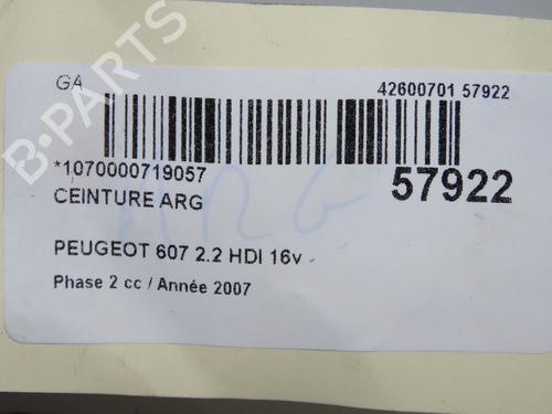 Rear left seatbelt PEUGEOT 607 (9D, 9U) 2.2 HDi | BP33728086I29 - Image 2