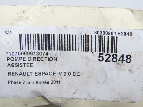 Styring servopumpe RENAULT ESPACE IV (JK0/1_) 2.0 dCi (JK01, JK02, JK1J, JK1K, JK1H) (150 hp) 32277432