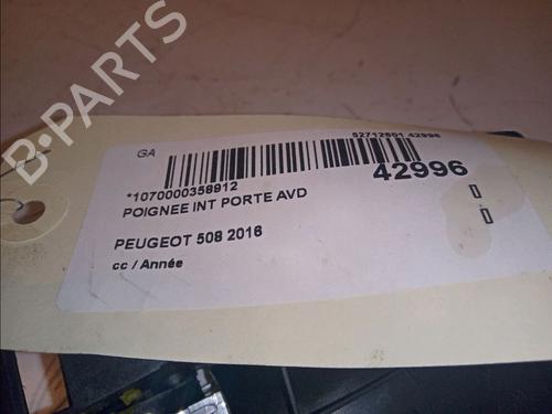 Used Front right interior door handle PEUGEOT 508 I (8D_) 2.0 HDi (136 hp) 11102360