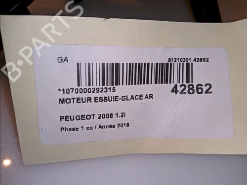 Used Rear wiper motor PEUGEOT 2008 I (CU_) 1.2 THP 110 / PureTech 110 (110 hp) 11104541