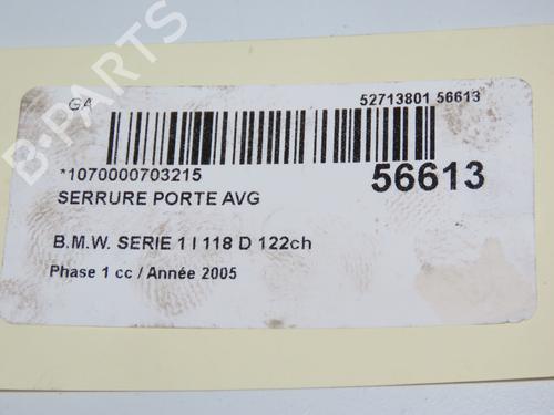 Front left lock BMW 1 (E87) 118 d | BP32511496C98