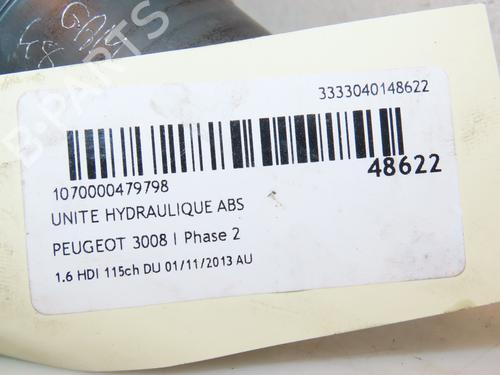ABS pump PEUGEOT 3008 I MPV (0U_) 1.6 HDi | BP16555692M43